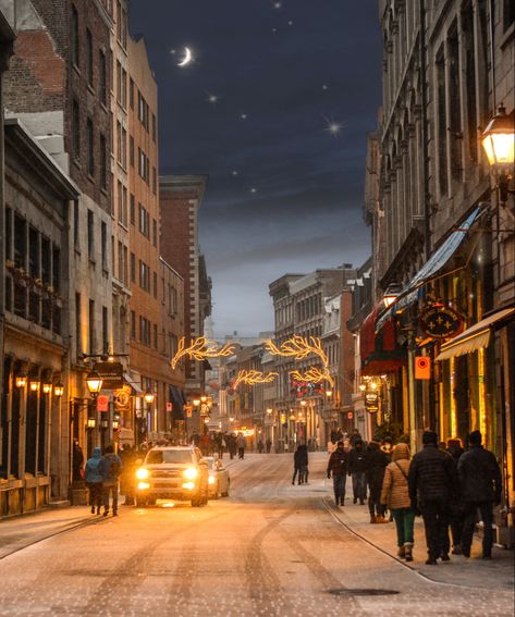 Montreal Astethic, Old Town Montreal, Montreal Aesthetic, Montreal Nightlife, Montreal Winter, Montreal Trip, City Aesthetics, Gastown Vancouver, Vision 2024