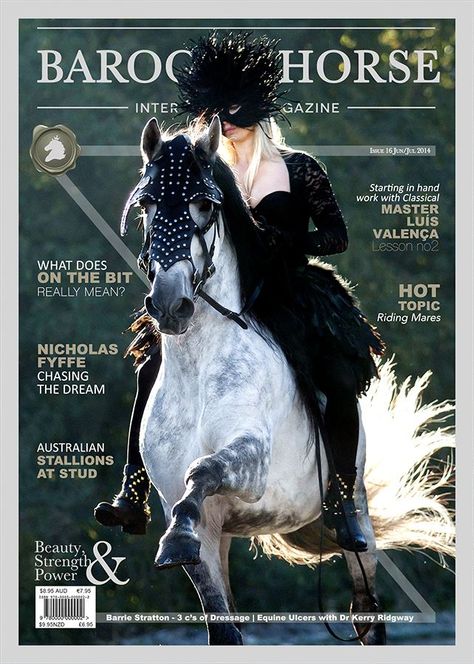 Issue 16 - out in mid June 2014.  Stunning image on cover by photographer Katarzyna Okrzesik and more to delight on the inside. Horse Riding Art, Lustiano Horses, Baroque Horse, Animal Magazines, Vintage Drawings, Heavenly Creatures, Horse Lessons, Horse Art Drawing, Horse Magazine