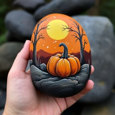 Drawings For Halloween, Stone Art Ideas, Paintings Halloween, Art Print Quotes, Ghost Artwork, Witchcraft Art, Black Cat Drawing, Fall Rock, Garden Rock Art