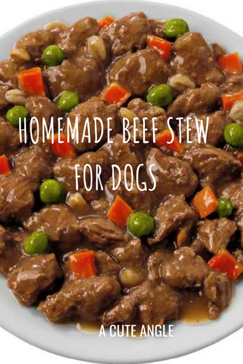 Beef Stew For Dogs, Stew For Dogs, Dog Food Recipes Crockpot, Foods Dogs Can Eat, Dog Food Homemade, Easy Dog Treat Recipes, Make Dog Food, Homemade Beef Stew, Diy Dog Food