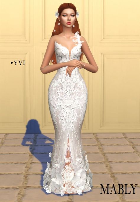 Wedding Stuff Sims 4 Cc, Bridal Cc Sims 4, Sims 4 Lace Wedding Dress, Ts4cc Wedding Dress, Sims 4 Wedding Tux Cc, Sims 4 Gowns Dresses, Sims 4 Wedding Gown Cc, Sims 4 Bridal Dress, Wedding Cc The Sims 4