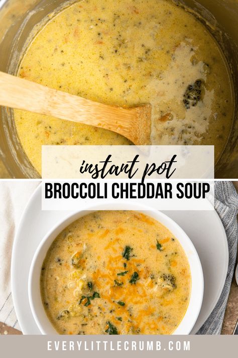 Instant Pot Panera Broccoli Cheddar Soup Instant Pot Broccoli Cheese Soup, Instant Pot Broccoli Cheddar Soup, Instant Pot Broccoli, Zucchini Cheddar, Broccoli Cheddar Soup Recipe, French Onion Soup Recipe, Instant Pot Soup Recipes, Broccoli Cheese Soup, Broccoli Cheddar Soup