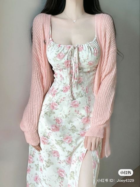 Classy Girly Outfits, Mode Ulzzang, Korean Fashion Outfits, Fashion Attire, Really Cute Outfits, Korean Outfits, Girly Outfits, Casual Style Outfits, A Dress