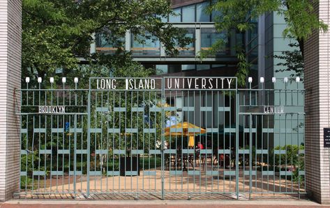 Long Island University Brooklyn, Long Island University, Long Island, Brooklyn, Gate, Metal Working, University, Mood Board, Outdoor Structures