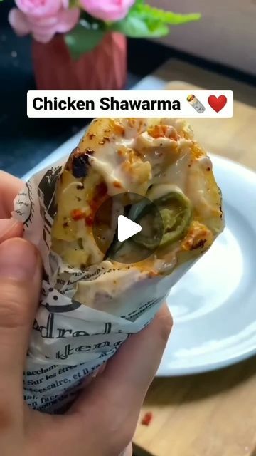 herbsandflavours.in on Instagram: "Chicken Shawarma 🌯❤️| Perfect & easy snack 😍  Get ready to embark on a flavor-packed adventure with Chicken Shawarma, where tender marinated chicken meets a symphony of aromatic spices. Prepare to be blown away! 😍  A taste sensation you won't be able to resist.😋  Anyone can cook ✨  Follow @herbsandflavours.in for more such delicious content ❤️  Recipe Credits @hadianoorz 👨‍🍳 Support Creators ✨  #herbsandflavoursin #shawarma #chicken #chickenshawarma #chickenrecipes #chickenlovers #shawarmalovers #foodporn #foodie #foodiesofinstagram #homemade #healthyfood #foodblogger #mumbaifoodie  #mumbai_ig #streetfood #streetfoodindia #indianfood #indiancusine #reelitfeelit #weekend #foodreels #trending #reelsinstagram #recipe #easyrecipe #explore #explorepage # Chicken Shawarma Video, Homemade Shawarma Recipe, Shawarma Recipe Chicken, Chicken Shawarma Sandwich, Homemade Shawarma, Shawarma Chicken, Anyone Can Cook, Chicken Shawarma Recipe, Shawarma Recipe