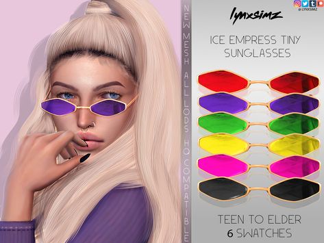 Tiny Sunglasses, Sims 4 Nails, Sims 4 Piercings, Die Sims 4, Sims Packs, The Sims 4 Pc, Tumblr Page, Sims 4 Game Mods, Sims 4 Cc Folder