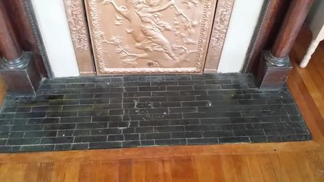 1920s fireplaces 1920s Fireplace, Rehab Addict, Nicole Curtis, Refinishing Hardwood Floors, Welcome To The Party, Fireplace Tile, Beautiful Tile, Tidy Up, Color Tile