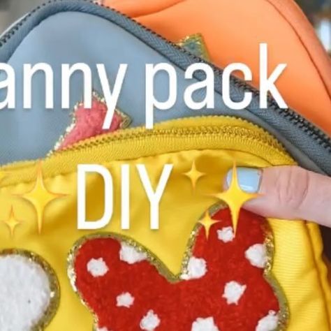 Elaina Zinke on Instagram: "An easy DIY project to turn any fanny pack/hat/shirt/backpack from drab to FAB! ✨✨ **Linked in my Amazon Storefront** #amsrsounds #disneyhack #asmrproject #fannypackhack #momhacks #disneyday #disneyfannypack #disneyhack #disneyclothes #disneyaccessories #disneybag" Disney Bags Diy, Belt Bag Diy, Disney Fanny Pack, Diy Fanny Pack, Bag Patches, Disney Hats, Disney Day, Disney Bag, Diy Hat