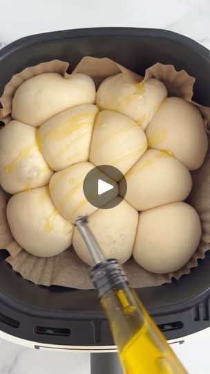 247K views · 2.5K reactions | Air Fryer No Knead Focaccia Bread | Air Fryer No Knead Focaccia Bread | By Food Dolls | Did you know you can make
focaccia using your air fryer? Welcome back to our air fryer
series where we show you genius ways to use your air fryer.
You're going to add your frozen dinner rolls to your air fryer,
let it rise, and then this is where the magic happens.
Drizzle it with some olive oil, add some tomatoes, seasoning,
and some feta cheese. And you can customize this with all of
your favorite toppings. And just pop it into your air
fryer. And yes, it really is that simple. Be sure to follow
us for more of our air fryer series. Yes. Air Fryer Focaccia Bread, Airfryer Bread Recipes, Bread Airfryer, Airfryer Bread, Bread Air Fryer, No Knead Focaccia, Rhodes Recipes, Tomato Focaccia, Make Focaccia