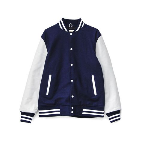 Alma Mater Varsity Jacket Navy/White ($125) ❤ liked on Polyvore featuring varsity jacket Navy Blue Varsity Jacket, Senior Jackets, Varsity Jacket Outfit, Plain Outfits, Amazing Fashion, Mens Fashion Classy, Alma Mater, Blue Jacket, Fashion Classy