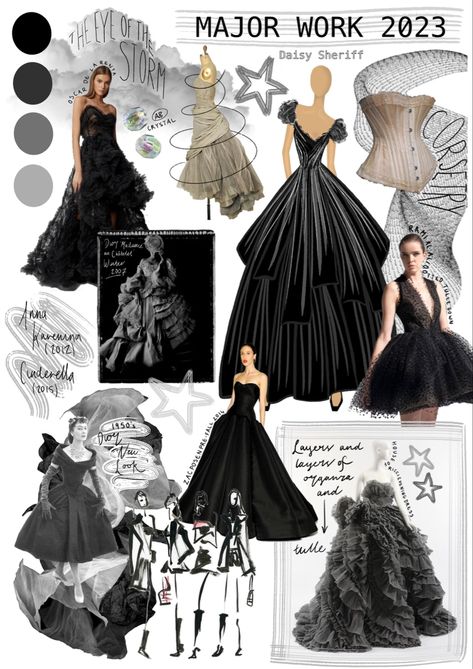 Concept Board Fashion, Mood Board Fashion Inspiration, Fashion Sketchbook Inspiration, Fashion Design Inspiration, Fashion Portfolio Layout, Fashion Dream Job, Fashion Illustration Collage, Fashion Design Sketchbook, Fashion Design Collection