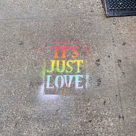 gay pride, pride parade, lgbtq, graffiti, spray paint, colorful, new york city, sidewalk, nyc, manhattan, new york, aesthetic, photography Have A Beautiful Week, I Had To Leave, No Expectations, Believe In Your Dreams, Set Life, Happy June, Vision Board Photos, Lgbtq Funny, Gay Aesthetic