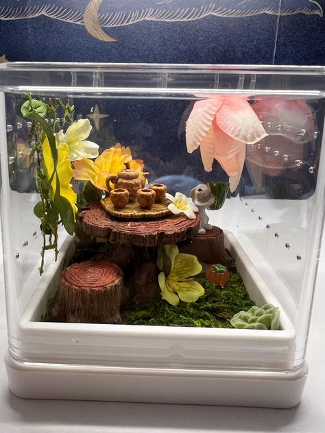 This Pet Houses item is sold by JaciesJumpers. Ships from Bay City, MI. Listed on Sep 16, 2024 Jumping Spider Enclosure Decor Ideas, Fairy Garden Theme, Fall Fairy Garden, Jumping Spider Enclosure, Spider Enclosure, Spider House, Jumping Spiders, Fall Fairy, Autumn Fairy