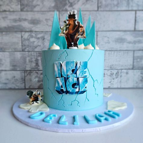 🧊 Ice Age cake 🧊 Delilah turns 3! I was given creative freedom again. I love it when you trust me to create something special for your little ones. The cracks in the ice were my favourite on this 😊 Ice Age Cake Ideas, Ice Age Cake, Creative Freedom, Second Birthday, Ice Age, Create Something, Birthday Cake Toppers, The Ice, 3rd Birthday