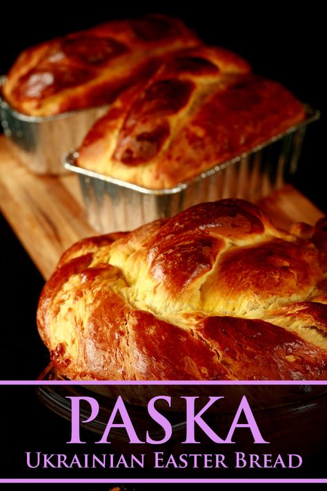 Paska - Ukrainian Easter Bread - Celebration Generation Ukrainian Easter Bread, Ukrainian Desserts, Easter Bread Recipe, Slovak Recipes, Ukrainian Easter, Easter Bread, Ukrainian Recipes, Easter Baking, Bread Bun