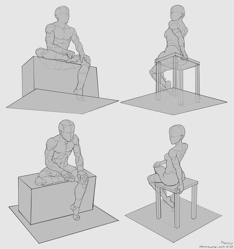 Chair sitting perspective Family Reference, Sitting Pose Reference, Chair Drawing, Drawing Room Interior Design, Chair Pose, Body Reference Drawing, Sitting Position, Sitting Poses, Small Drawings