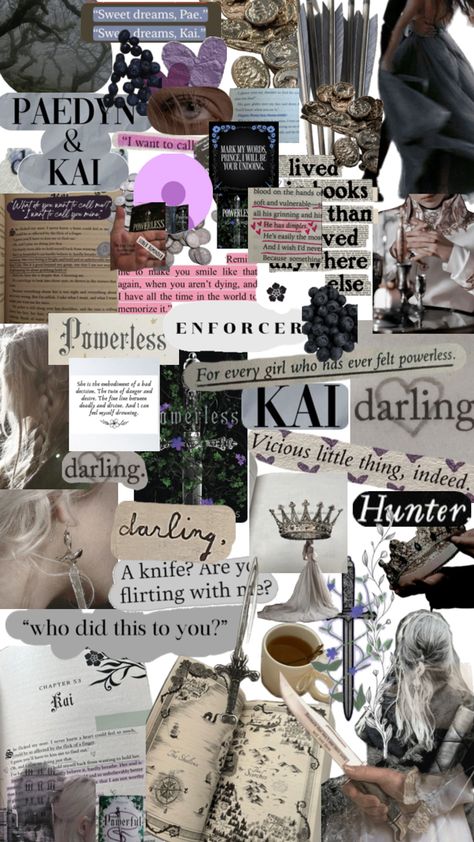 Powerless. Powerless Collage, Powerless Wallpaper, Powerless Aesthetic, Bookish Wallpaper, Powerless Book, Kai Azer, Powerless Series, Powerless Trilogy, Books Journal