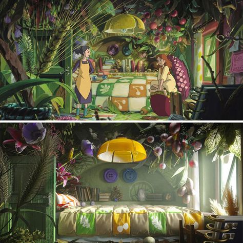 These Designers Show How Studio Ghibli Interiors Would Look Like In Real Life Studio Ghibli Backgrounds, Art Studio Ghibli, 하울의 움직이는 성, Deco Studio, Ghibli Artwork, Studio Ghibli Movies, Studio Ghibli Art, Ghibli Art, Ghibli Movies