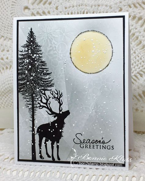 Deer Christmas Cards, June Colors, Lovely As A Tree, Lavinia Stamps Cards, Reindeer Card, Stamped Christmas Cards, Christmas Challenge, Lavinia Stamps, Tree Cards