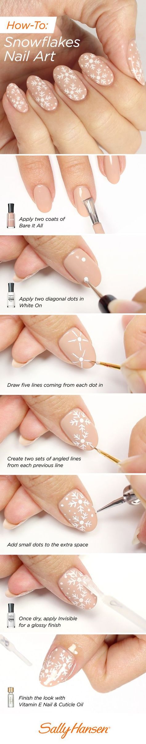 35 Beautiful Winter Nail Designs Shrinking the Season to Your Fingertips Snowflake Nail, French Manicures, Snowflake Nail Art, Hard Nails, Snowflake Nails, Super Nails, Winter Nail Art, Winter Nail Designs, Ideas Nails