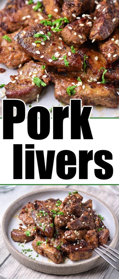 How to cook pork liver on the stove perfectly is here. Add caramelized onions into the pan or just fry until tender and serve for dinner. Pork Liver Recipe, Fried Liver, Pork Liver, Organ Meat, Liver And Onions, How To Cook Liver, High Protein Meal, Liver Recipes, Pork Roast Recipes