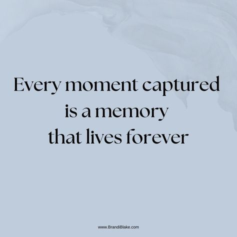 In the hustle and bustle of everyday life, it’s easy to let precious moments slip by. But when you take the time to capture them, those memories become timeless. Whether it's the laughter of your children, a special milestone, or a moment where you truly felt confident and beautiful, these are the memories worth holding onto. At Brandi Blake Photography, we believe every photo tells a story—your story. Let’s create something unforgettable together. Book a session, and let’s turn life’s fleet... Family Memories Quotes Happiness, Take Pictures Quotes Memories, Quote About Memories, Special Moments Quotes, Memories Quotes Unforgettable, Family Quotes Memories, Photographer Quotes, Moments Quotes, Better Myself