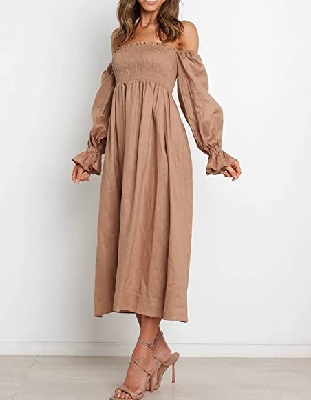 Beautiful Midi Dresses, Adorable Dresses, Summer Dress For Women, Wedding Guest Attire, Guest Attire, Off Shoulder Fashion, Family Maternity, Formal Casual, Long Sleeve Maxi