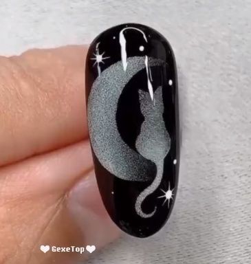 Nail Designs Tutorial, Painted Nails, Nail Design Inspiration, Painted Nail Art, Nail Art Designs Videos, Nail Art Videos, Diy Nail Designs, Cat Eye Nails, Art Nails