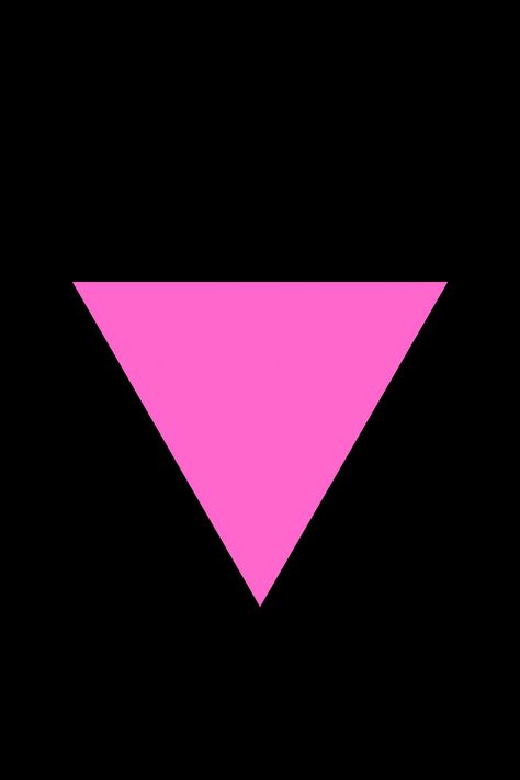 Pink Triangle Wallpaper, Pink Triangle Tattoo, Alt Posters, Triangle Symbol, Pink Triangle, Lesbian Flag, Horror Tattoo, Cosmic Horror, Normal Guys