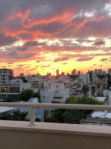 #photography #sunset #sky #balcony City View From Balcony, Sunset From Balcony, Japanese Balcony, Sunset Balcony, Happy Birthday Clip, Birthday Clip, Small Terrace, Birthday Clips, Photography Sunset