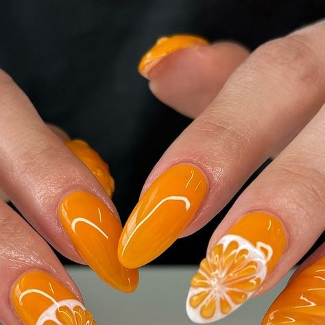 Nails Done, Orange You Glad, July 12, 3d Nails, Summer Nails, You Nailed It, Nail Art, Orange, Nails