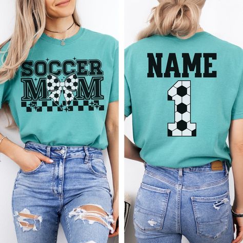 Soccer Bow, Soccer Mom Gifts, Soccer Moms, Dance Mom Shirts, Soccer Tournament, Soccer Tees, Soccer Mom Shirt, Bow Shirts, Mama Tee