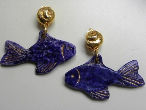 Blue Fish, Be Original, Funky Jewelry, Jewelry Lookbook, Ceramic Jewelry, Mess Up, Bijoux Diy, Dream Jewelry, Jewelry Inspo