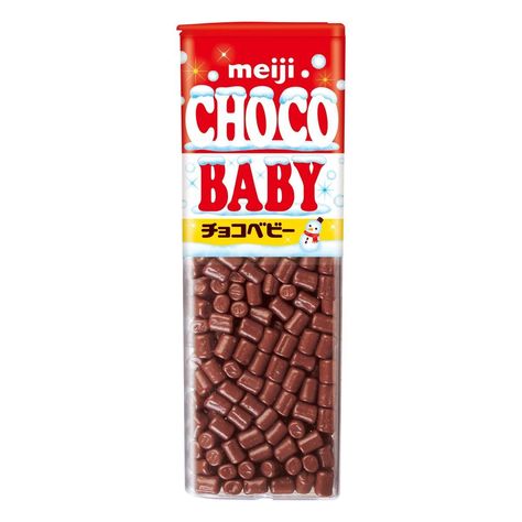 It's choco baby. There are a lot of tiny chocolate in one small bottle. I must admit... even though it's a lot, it's a very very small quantity in other countries... Meiji Chocolate, Japanese Food Packaging, Japanese Chocolate, Chocolate Babies, Skin Care Face Mask, Japanese Candy, Chocolate Sweets, Japanese Snacks, Creamy Chocolate