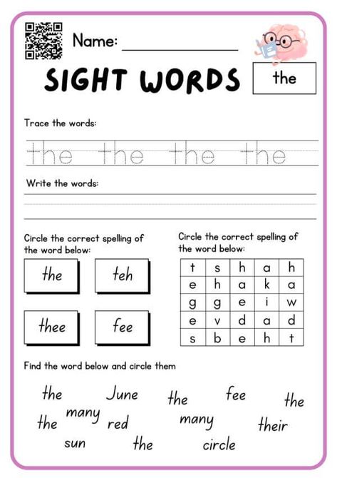 Recognizing sight words worksheets Sight Word Practice Kindergarten, Words Worksheets For Kindergarten, Cvc Word Worksheets, Sight Word Worksheets Free, Compound Words Worksheets, Sight Words Worksheets, Preschool Sight Words, Cvc Words Worksheets, Abc Worksheets