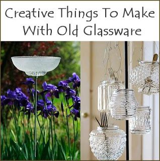 Dishfunctional Designs: Creative Things To Make With Old Crystal & Glassware Upcycle Dishes, Creative Things To Make, Glassware Crafts, Upcycle Diy, Crafting Corner, Upcycle Repurpose, Moss Art, Diy Things, Upcycle Recycle