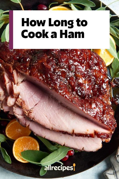 Cooking Bone In Ham, Ham Cooking Time, Boneless Ham Recipe, Bone In Ham, Recipes With Cooked Ham, Cook A Ham, Cook Ham, Ham Ideas, Precooked Ham