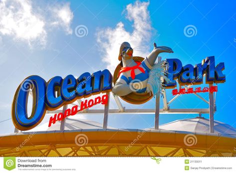 Ocean park hong kong logo editorial photo. Image of entertainment - 21133011 Ocean Park Hong Kong, Travel Club, Ocean Park, Sky Background, Family Entertainment, Next Holiday, Cultural Experience, Store Signs, Technology Logo