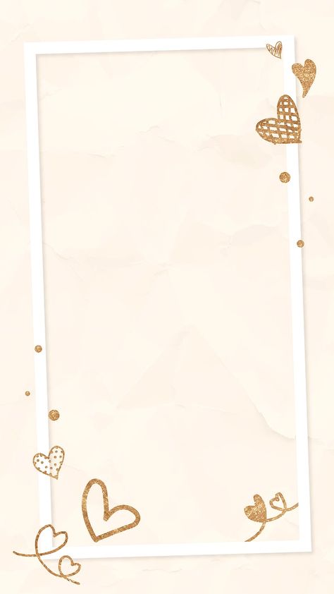 Download premium vector of Valentine’s gold heart frame vector beige crumpled social media story by Adjima about wedding invitation, story template, frame glitter, instagram story, and glitter backgrounds 2848705 Wedding Instagram Story, Instagram Story Background, Iphone Wallpaper Cute, Valentine Template, Valentines Frames, Cute Backgrounds For Iphone, Story Background, Instagram Branding Design, Wedding Invitation Background