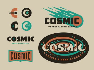 If you wish to make a logo, you must first invent the universe Cosmos Logo, Brand Extension, Best Logo Fonts, Logos Color, Creating A Logo, Inspiration Logo Design, Make A Logo, Coffee Logo, Retro Logos