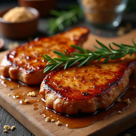 Make dinner unforgettable with these Brown Sugar Glazed Pork Chops! This sweet-savory recipe delivers juicy pork with a sticky, flavorful glaze. Brown Sugar Glazed Pork Chops, Apricot Glazed Pork Chops, Maple Pork Chops, Brown Sugar Pork Chops, Smoked Pork Chops, Center Cut Pork Chops, Sweet Savory Recipes, Savory Recipe, Apple Pork Chops