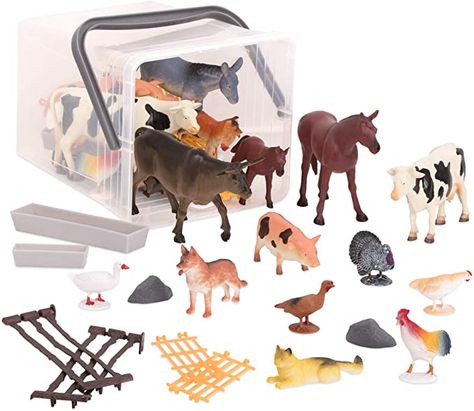 Farm Animal Toys, Dinosaur Toys For Kids, Cow Toys, Animal Action, Interesting Animals, Farm Toys, Toy Horse, Animal Toys, Stem Toys