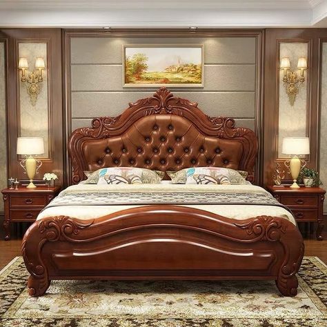 Latest Wooden Bed Designs, Modern Luxury Bed, Beautiful Bed Designs, Luxury Headboard, Box Bed Design, Double Bed Designs, Wood Bed Design, Wooden Bed Design, Queen Upholstered Bed