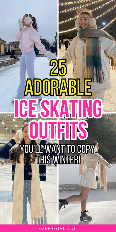 ice skating outfits, ice skating outfit ideas, ice skating outfit inspo, ice skating outfits 2024, ice skating outfit ideas 2024, ice skating outfit inspo 2024. Outdoor Ice Skating Outfit, Ice Skating Outfits Casual, Girls Ice Skating Outfits, Ice Skating Outfit Ideas, Skating Outfit Ideas, Skate Aesthetic Outfits, Ice Skating Outfits, Fits Check, Christmas Ice Skating