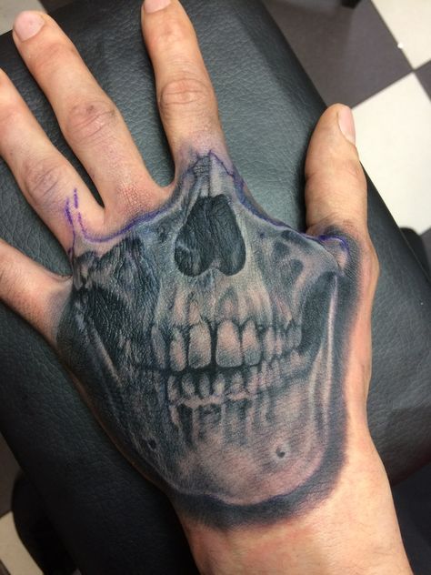 Mouth Hand Tattoo, Skull Mouth Hand Tattoo, Hand Tatto, Skull Hand Tattoo, M Tattoos, Hand Tattoo, Skull Hand, Dragonfly Tattoo, Skull Tattoo