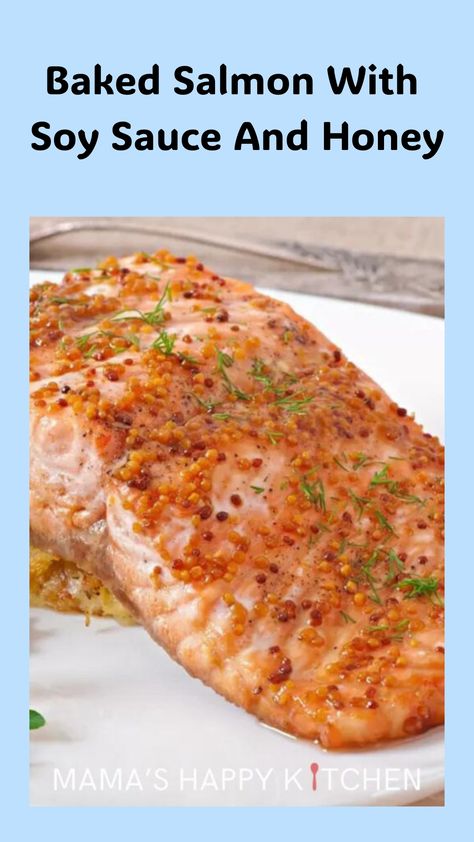 Have you tried Baked Salmon with Soy Sauce and Honey, While you love it a lot, this Baked Salmon with Soy Sauce and Honey is amazing and so delicious and sweet. and the best part is that easy to make, I make it in less than 30 minutes you'll love how yummy and easy this is. So I'll show you how to make it, share some cool ideas, and tell you what to eat with it. Let's get started! Salmon With Soy Sauce, Salmon Soy Sauce, Frozen Salmon, Honey And Soy Sauce, Soya Sauce, Special Sauce, Dinner Side Dishes, Honey Recipes, Creamy Mashed Potatoes