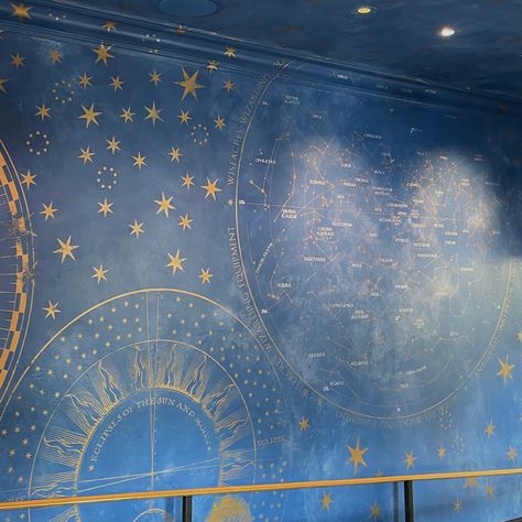 Celestial Room Decor Diy, Constellation Ceiling, Star Mural, Celestial Mural, Celestial Home Decor, Diy Celestial Wall Mural, Celestial Ceiling, Painted Ceiling Medallion, Celestial Ceiling Wallpaper