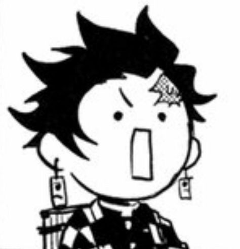 Demon Slayer Cute Drawing, Tanjiro Doodle, Cute Manga Icons, Demon Slayer Doodles, Demon Slayer Pfp Manga, Cute Tanjiro, Tanjiro Cute, Chibi Tanjiro, Demon Slayer Sketch