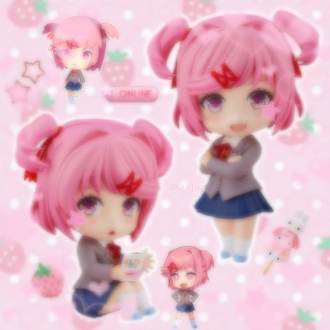 Ddlc Nendoroid, Doki Doki Literature Club, Silly Games, Kawaii Core, Psychological Horror, Romantic Manga, Doki Doki, Literature Club, Emo Girls