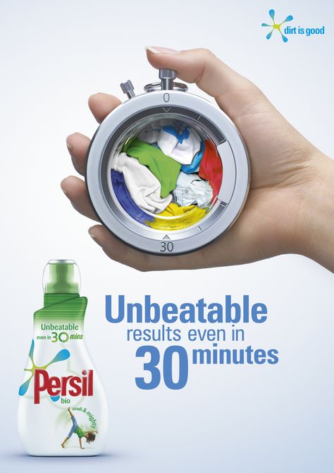 stopwatch Persil laundry detergent Laundry Detergent Ads, Persil Laundry Detergent, Laundry Logo, 광고 디자인, Creative Advertising Design, Publicidad Creativa, Food Graphic Design, 3d Video, Best Ads